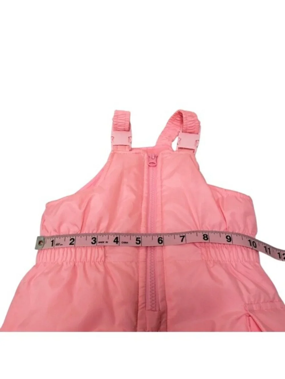 Carters Pink Snow Suit Overalls Ski Bib Girls Size 12 Months
